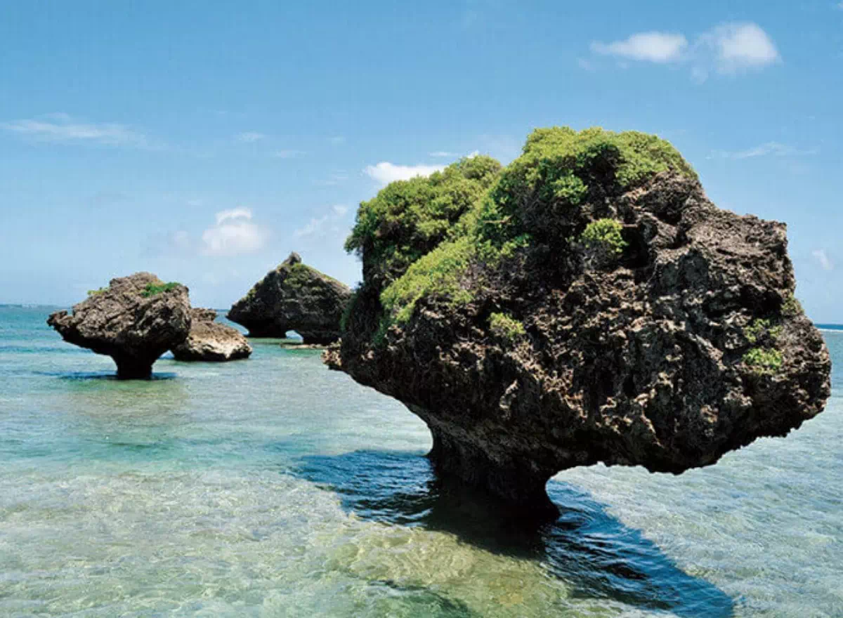 ogami island rock formation