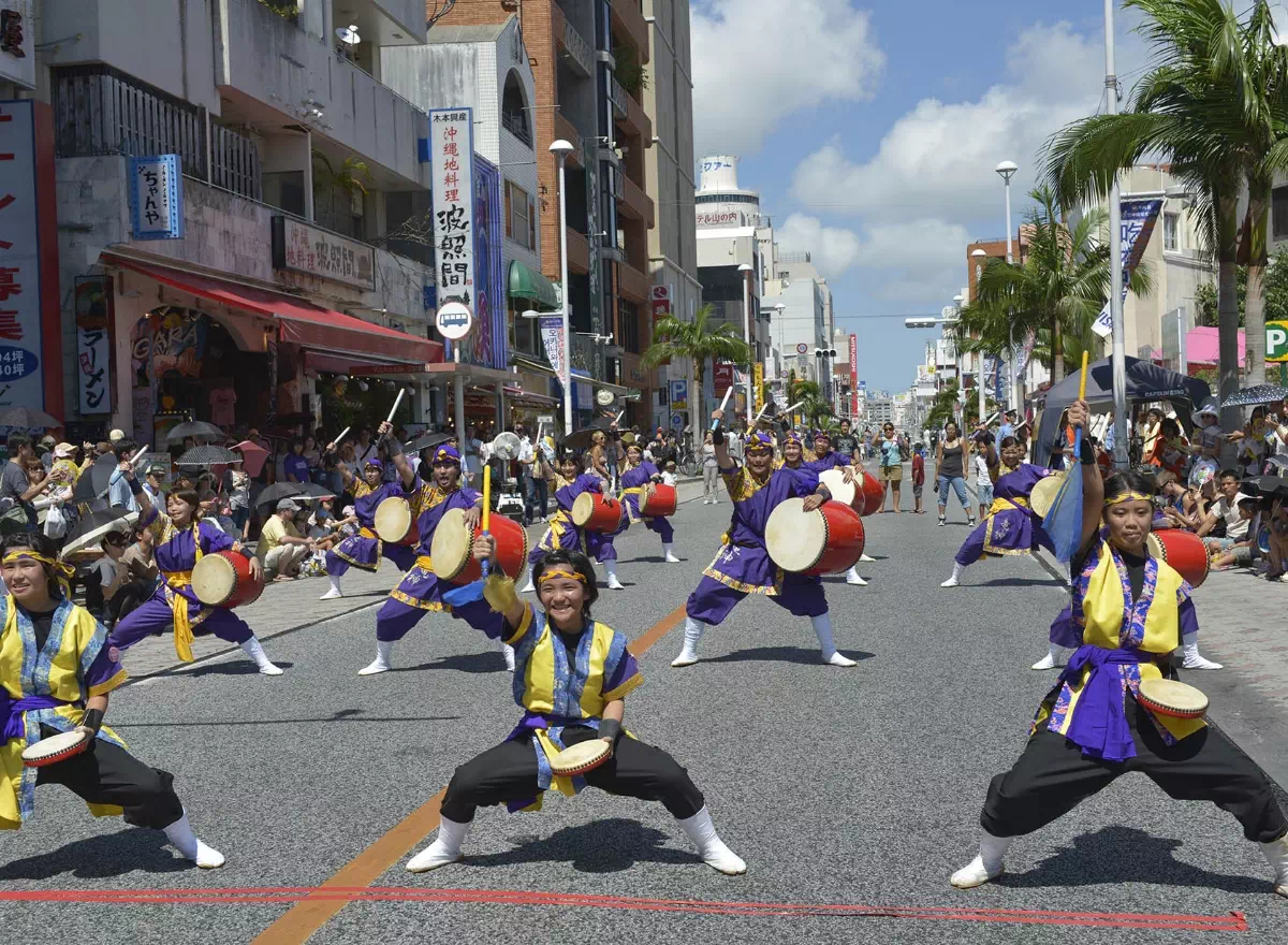 august eisa dancers parade