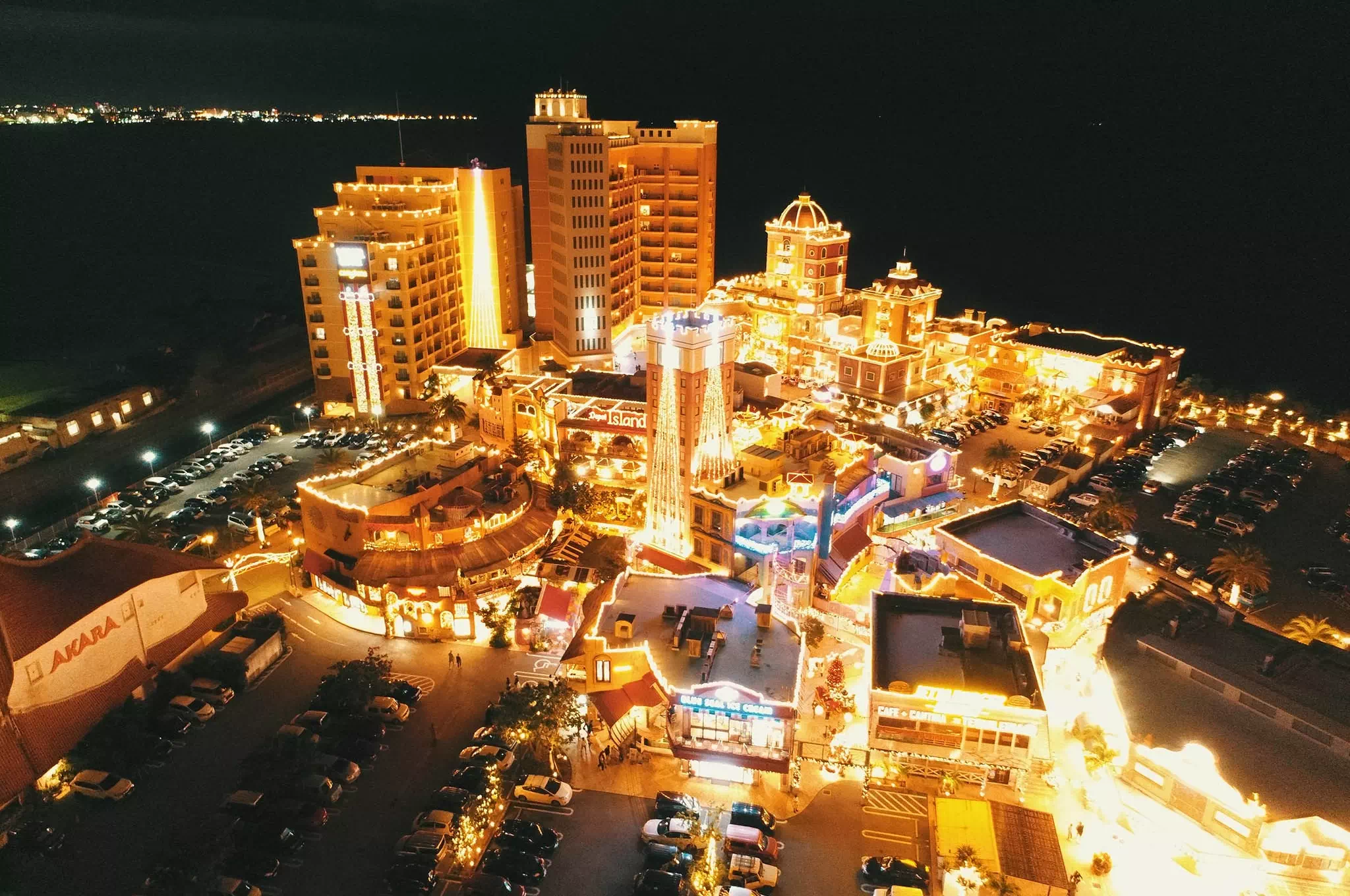 december okinawa night view