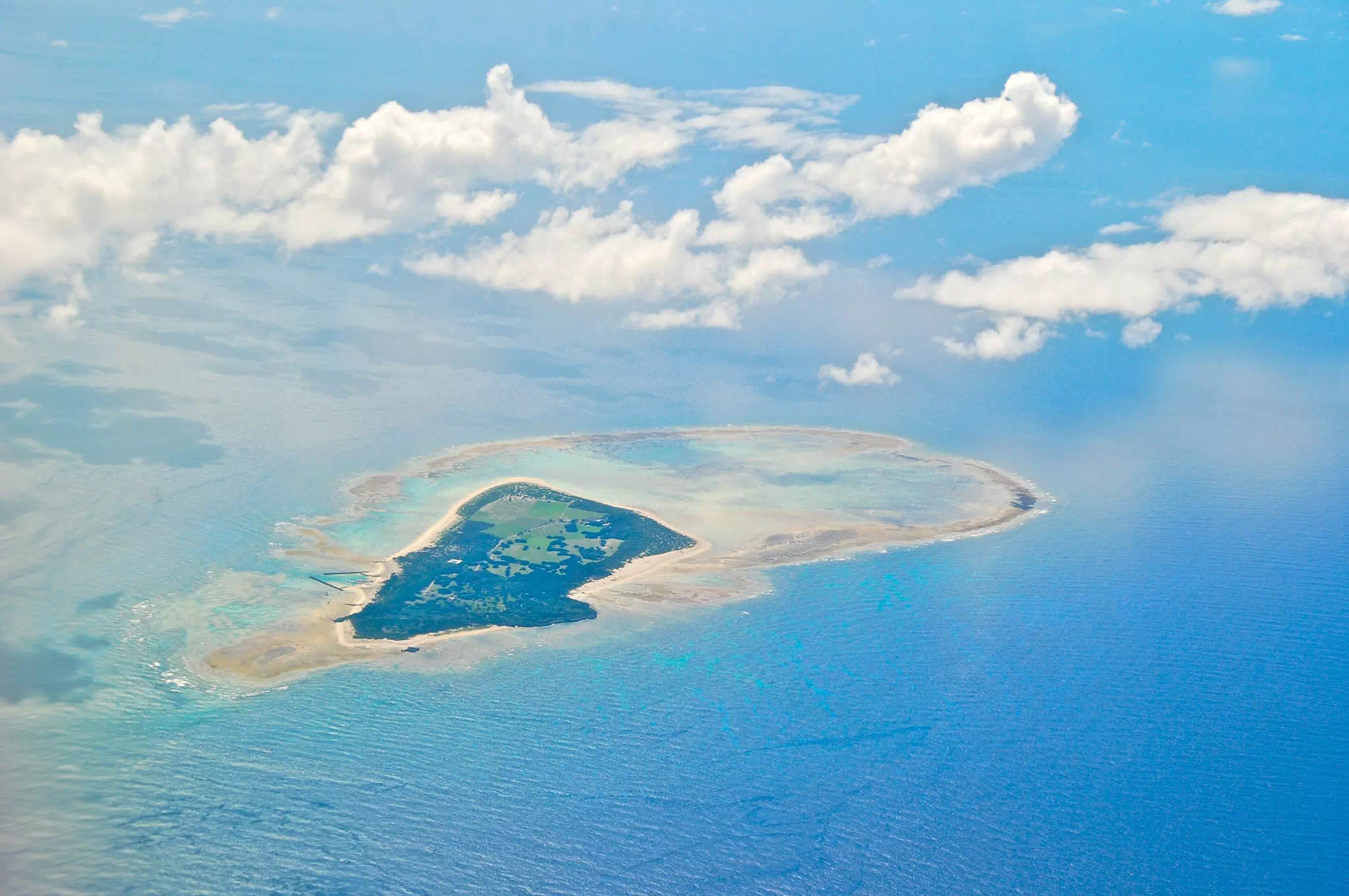 水納島的鳥瞰美景