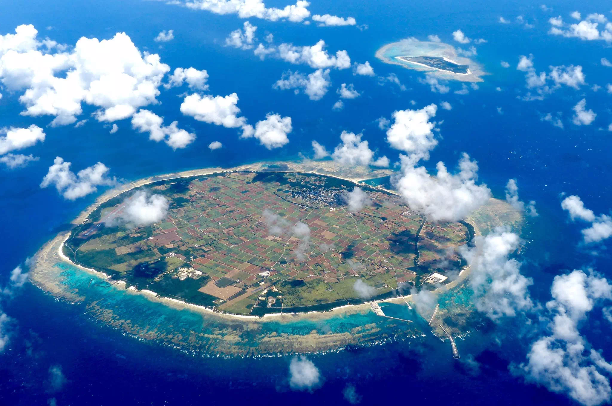 多良間島的鳥瞰美景