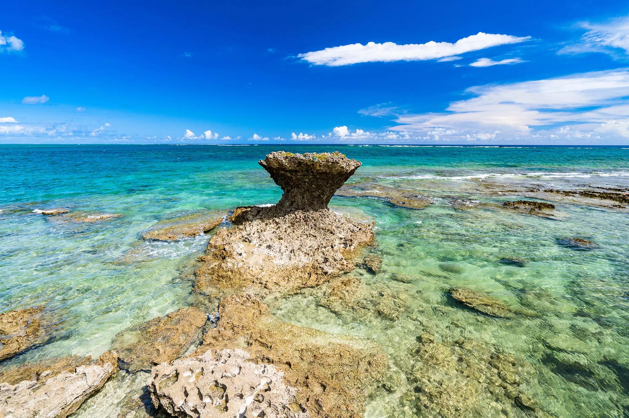 奧武島的海景