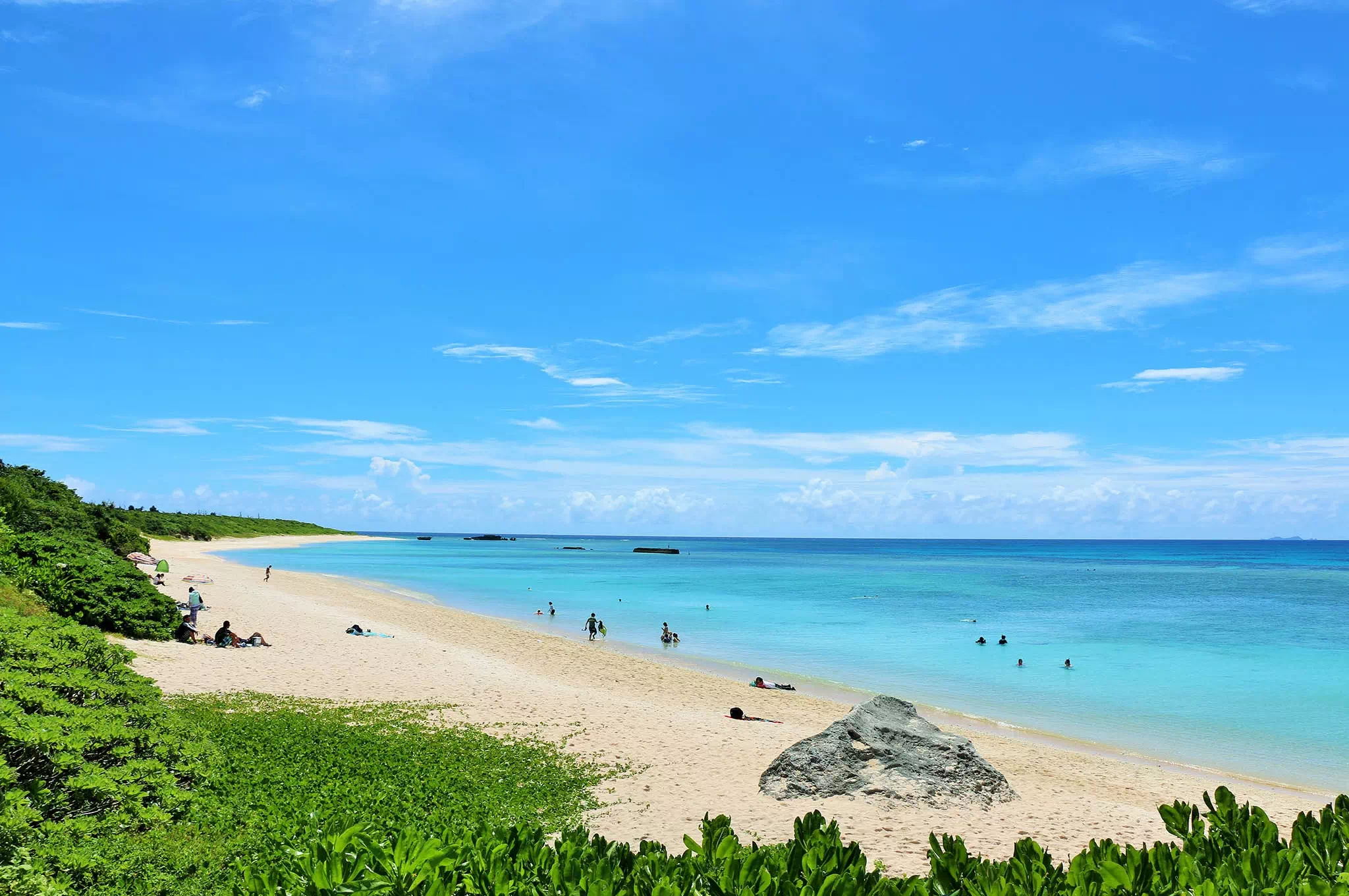 波照間島的海灘風景