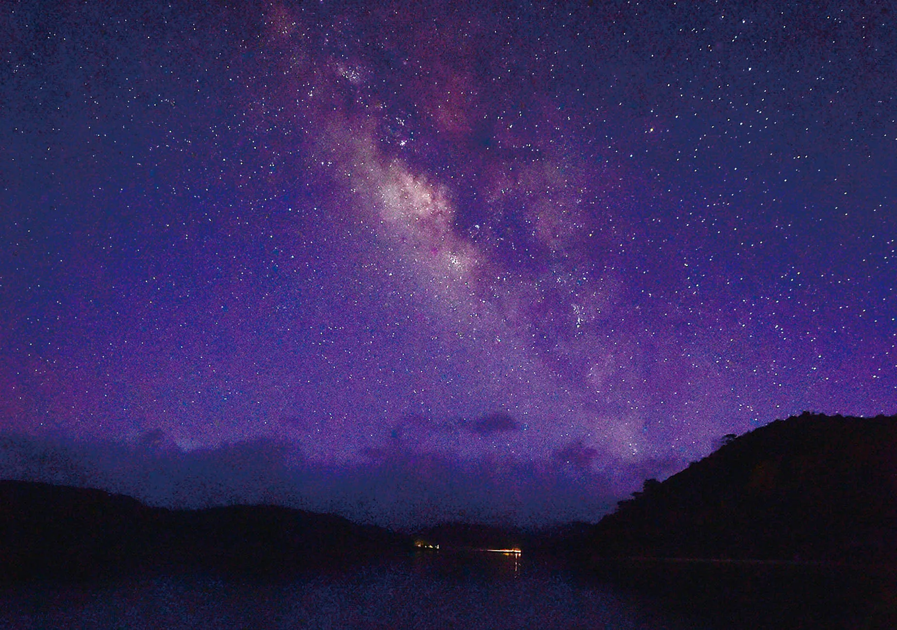 8月沖繩夜空