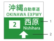 交通規則示例高速公路路標