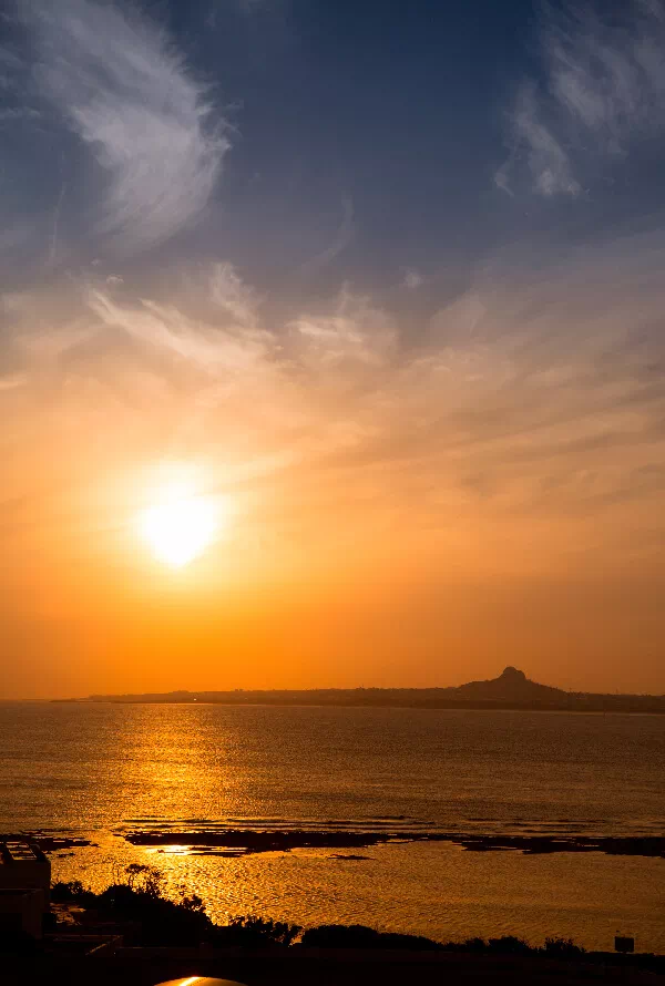 sunset colored
