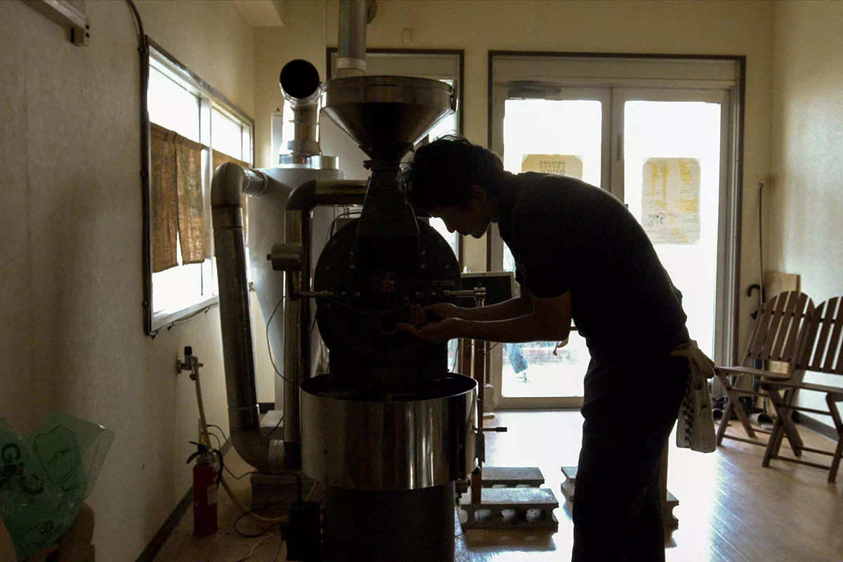 coffee roasting room