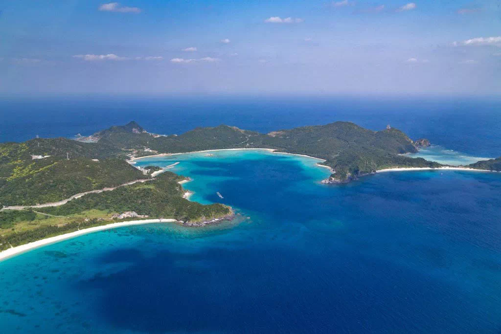 view from helicopter