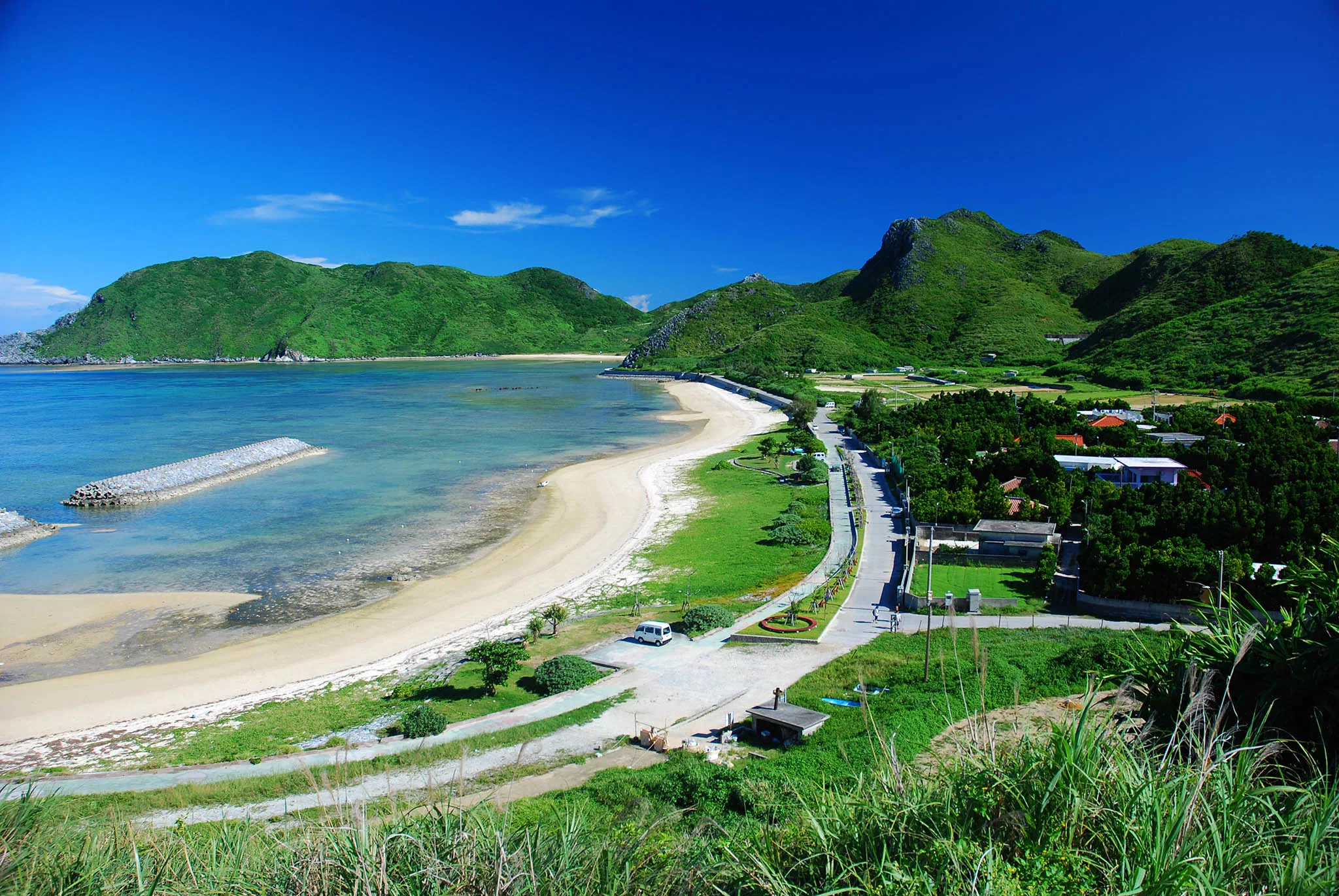 渡名喜島海灘美景