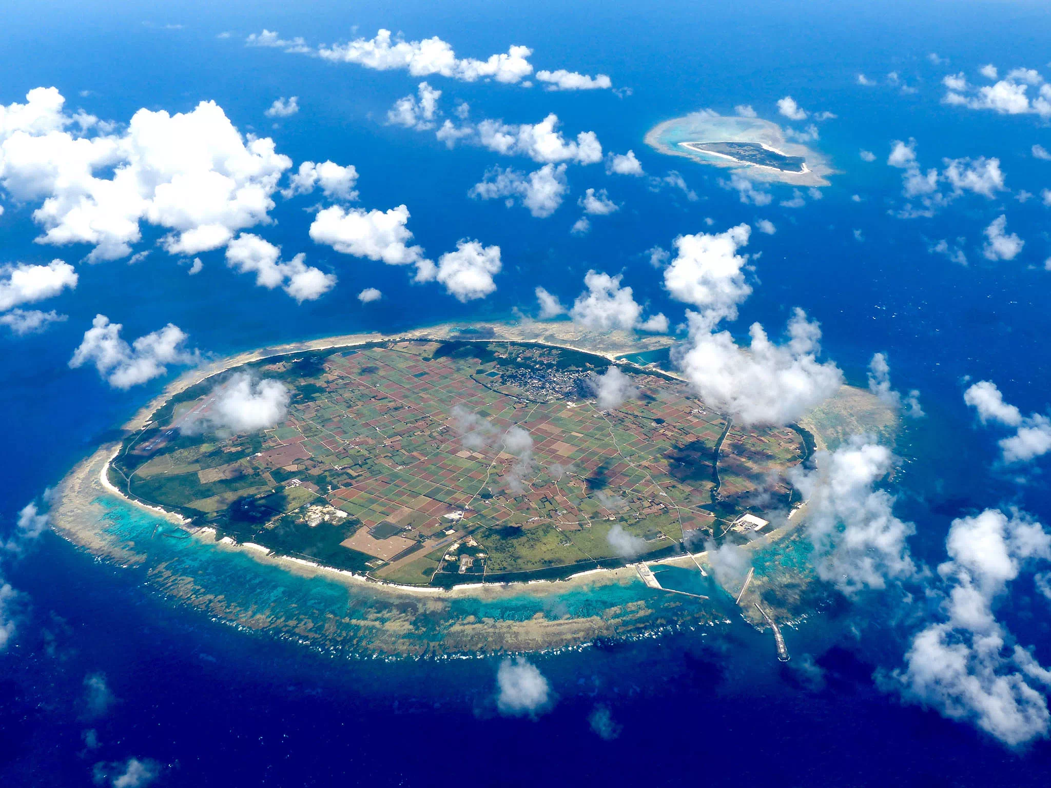 多良間島的鳥瞰美景