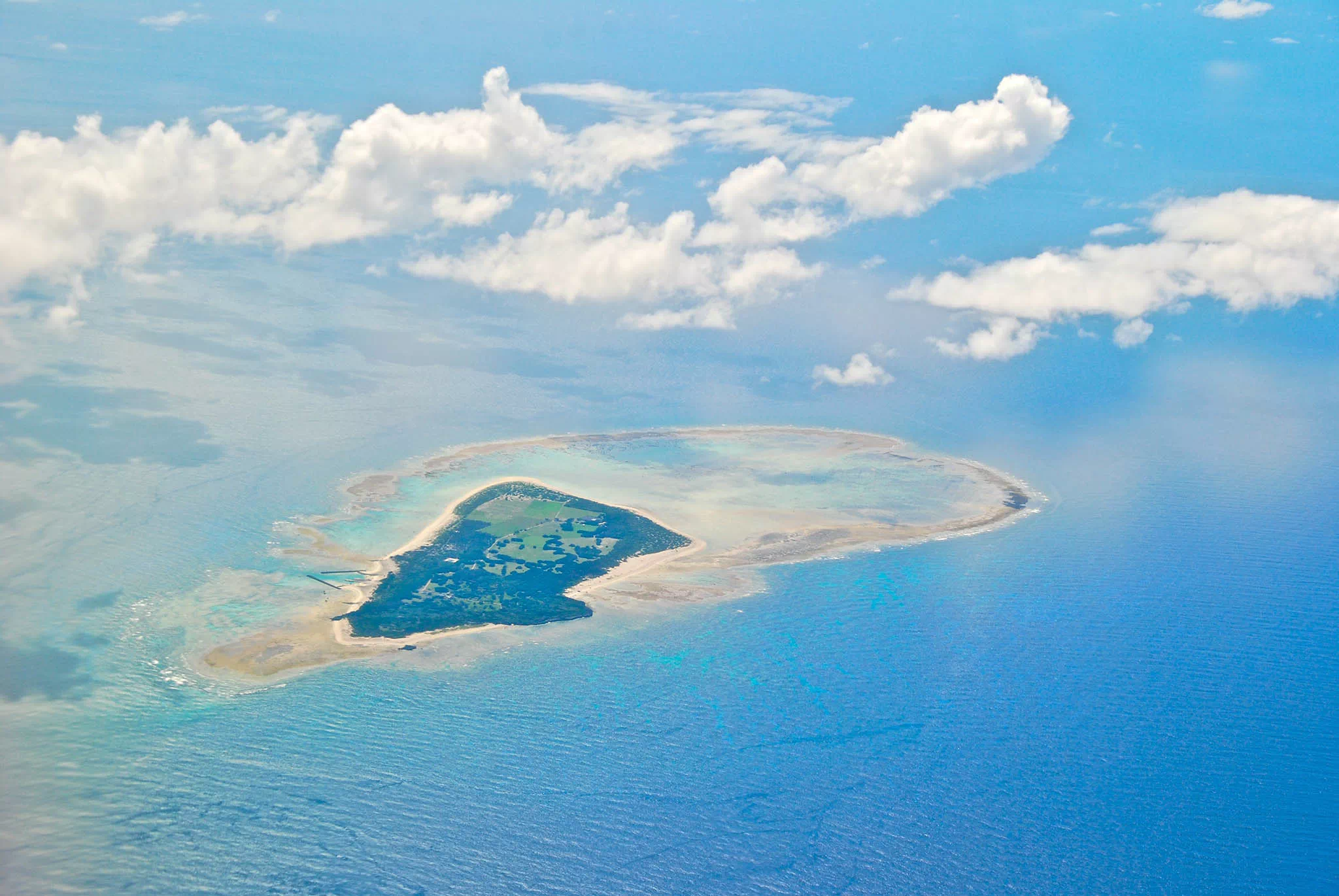 水納島的鳥瞰美景